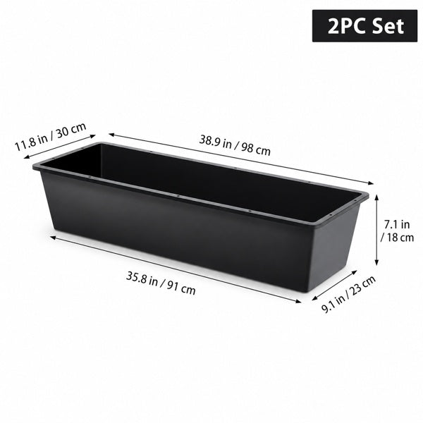 4-piece Dual-purpose Plastic Livestock Feed Trough Suitable For Daily Feeding Of Horses, Goats, Pigs And Other Animals Widely Adaptable To Home Backyards, Pastoral Fences, Livestock Sheds And Other