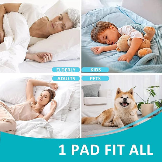 44"x52" Washable Waterproof Bed Pads, 2 Pack, Incontinence Bed Pads | KANECH Mattress Protector, Washable Pee Pads for Adults, Kids, Elderly and Dogs, Hold 10 Cups, Non-Slip & Silent