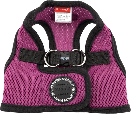 PUPPIA International Harness Soft B Vest, Large, Purple