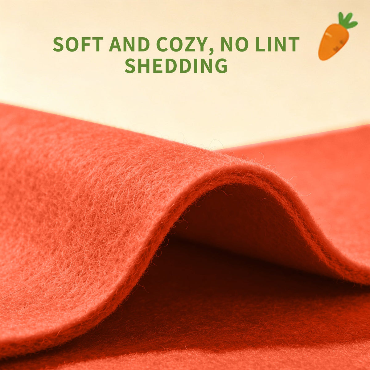 Carrot Shaped Felt Cat Cave Bed, Closed Indoor Cat House, Cozy Hideaway Nest For Small Medium Cats, Scratch Resistant Pet Shelter