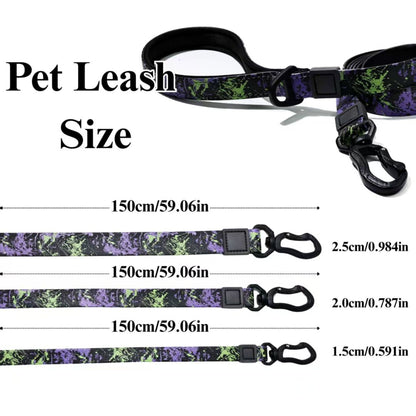 UV Printing Camouflage Embossed Pet Leash Set Is A Perfect Combination Of Style And Functionality Specially Designed For Pets' Outdoor Activities. Every Detail From Craftsmanship To Material Selection