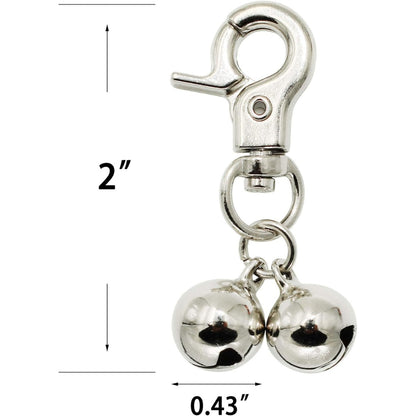 Bells For Dog Collars 2 Pack Stainless Steel Bell Necklace For Dogs Cat