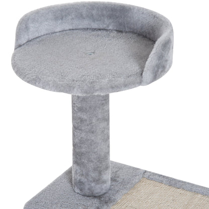 40" 5-Level Revolving Stair Cat Tree Scratcher Climbing Activity Tower with Play Center and Resting Perch - Gray