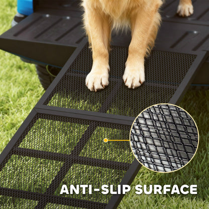 Dog Car Ramp, 75" x 20" Extra Long and Wide, Non-Slip Surface, Folding Portable Pet Ramp for Large, Small & Senior Dogs