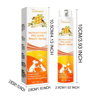 Bee Pet Joint Repair Spray, Joint Support Supplement For Dogs & Cats, Relief Joint Swelling & Discomfort, Improve Mobility