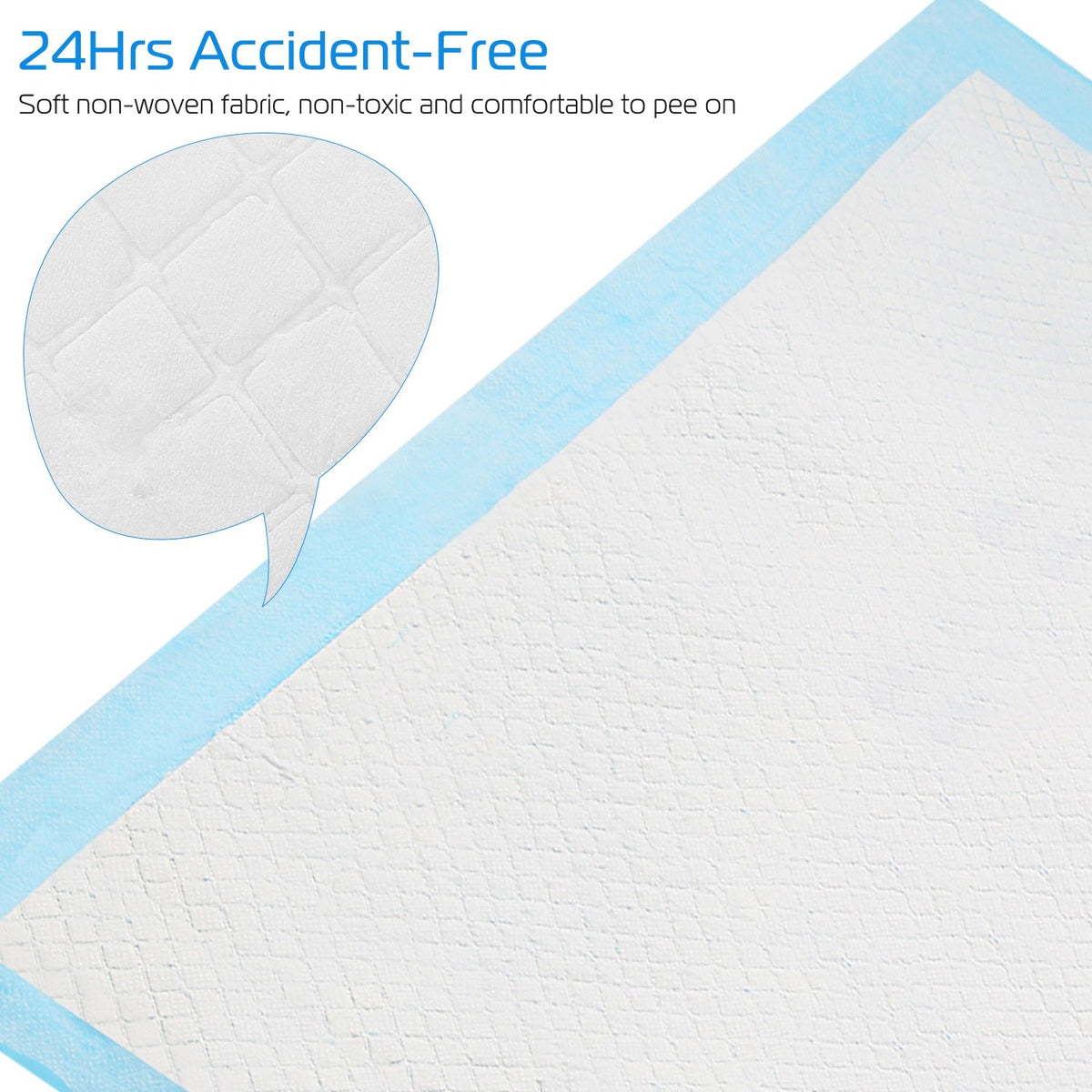 50Pcs Per Set Dog Training Pads Puppy Pee Pads Cat Wee Mats Potty-Train 24in X 18in M
