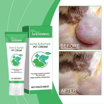 Pet Acne & Bumps Skin Cream, Soothing Skin  For Dogs & Cats, Relief Redness Irritated Skin With Calendula & Ganoderma Extract