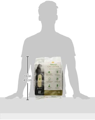 Natural Unscented Cat Litter - 10 lbs - Plant-Based, Clumping, Biodegradable, Non-Toxic, Compostable, Eco-Friendly, Odor Control, Low Dust, Safe for Cats & Kittens. (Pack of 2)