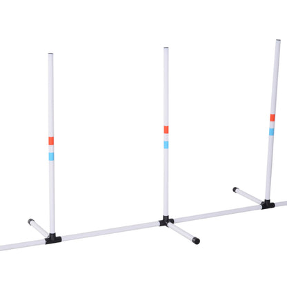 Sturdy Dog Weaves Poles Pet Speed and Agility Equipment Dogs Obstacle Outdoor w/ Storage Bag