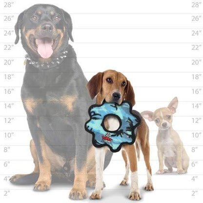 TUFFY - World's Tuffest Soft Dog Toy - Barnyard Duck - Squeakers - Multiple Layers. Made Durable, Strong & Tough. Interactive Play (Tug, Toss & Fetch). Machine Washable & Floats. (Combo Pack #2)