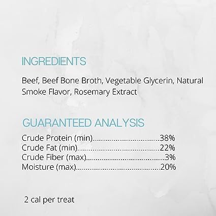 Farmland Traditions Tiny Loves Jerky Trainer Treats for Dogs w/Bone Broth (Beef, 32 oz.)