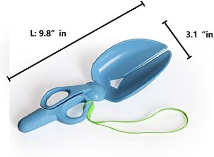 Scissor Style Scooper a Great Solution for Pet Dogs Waster Clean (Grey)