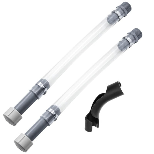 Glowentix 2 PCS Racing Fuel Jug Hoses with Hose Bender, Clear Racing Fuel Filler Hose for Fuel Filler Hoses Container Fuel Tank