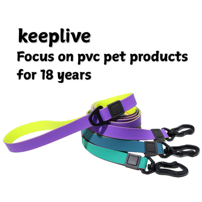 Honeycomb Embossed Dual-Color Pet Leash Set Is Stylish And Fashionable. The Embossed Surface Enhances The Leash's Grip, Preventing Slippage When Held. The Product Is Waterproof, Wear-resistant, Odor-r