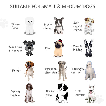 Wooden Pet Gate, 6-Panel Folding Dog Safety Barrier with Support Feet for Small & Medium Dogs, Natural Wood