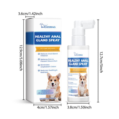 Healthy Gland Spray For Dogs, Dog  Gland Care Spray For Infection Prevention, Reduce Itching Swelling & Bad Odor, Pet Gland Relief Spray For All Breeds & Ages