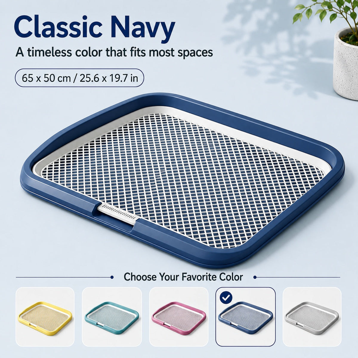 Dog Potty Tray With Removable Grating, Leak-Proof Indoor Dog Toilet For Puppy Training