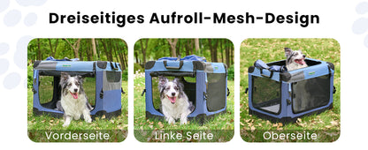 Gardner Pet Foldable Dog Crate, Grey, 66 X 48 X 48 Cm, Cats And Dogs Up To 15 Kg
