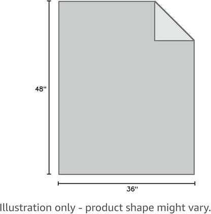 Bone Dry Embossed Bone Print Pet Blanket, 36x48", Gray