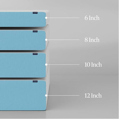 LIFEMENT Basic Full Cooling Gel Infused Memory Foam Mattress in a Box | Medium Firm Bed, Fiberglass Free, Certified Pressure Relief Foam, Cooling Comfort Sleep, 12 Inch