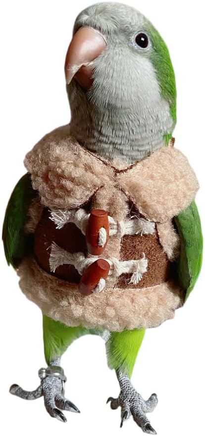 Bird Diaper Flight Suit Parrot Costume pet Animal Costume, Applicable to Birds and Parrots Warm Supplies. (S)