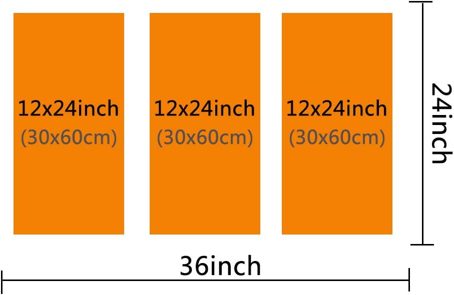 TUMOVO Wall Art for Living Room Orange Sports Car Under the Lights Canvas Supercar Speed Landscape Contemporary Posters Prints Artwork Ready to Hang Bedroom Office 36''Wx24''H