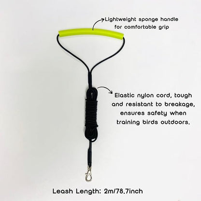 Adjustable Bird Harness with Elastic Leash, Pet Parrot Harness and Leash, Adjustable Training Design Anti-Bite, Bird Nylon Rope with Cute Wing for Conure (Pink,Sulphur-Crested Cockatoo)