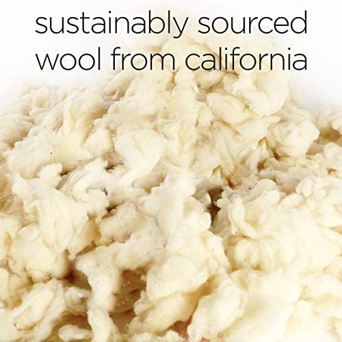 Molly Mutt Sheepy Wool-Filled Crate Pad, GOTS-Certified 100% Organic Cotton Canvas Cover with Soft 100% Natural Wool Insert, Ideal for Dog Bed or Kennel, I'm a Realist, 54" x 37" x 2.5"