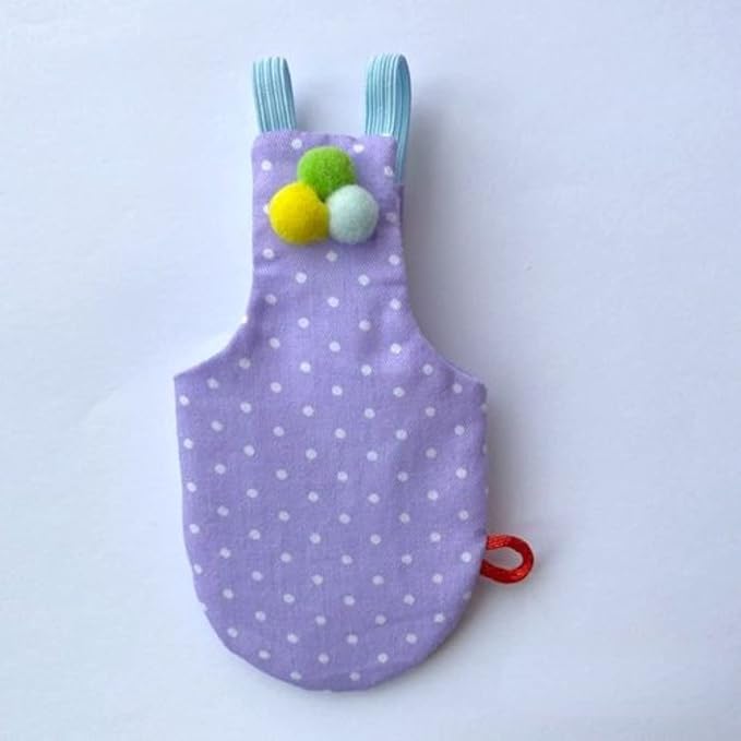 Bird Flight Suits Diapers, Parrot Flight Suits Diapers for Monk Parakeets, Cockatiels Flight Suits, Parrot Clothes, Bird Training Nappy Suit Liners Clothes (Purple-B,Budgier)