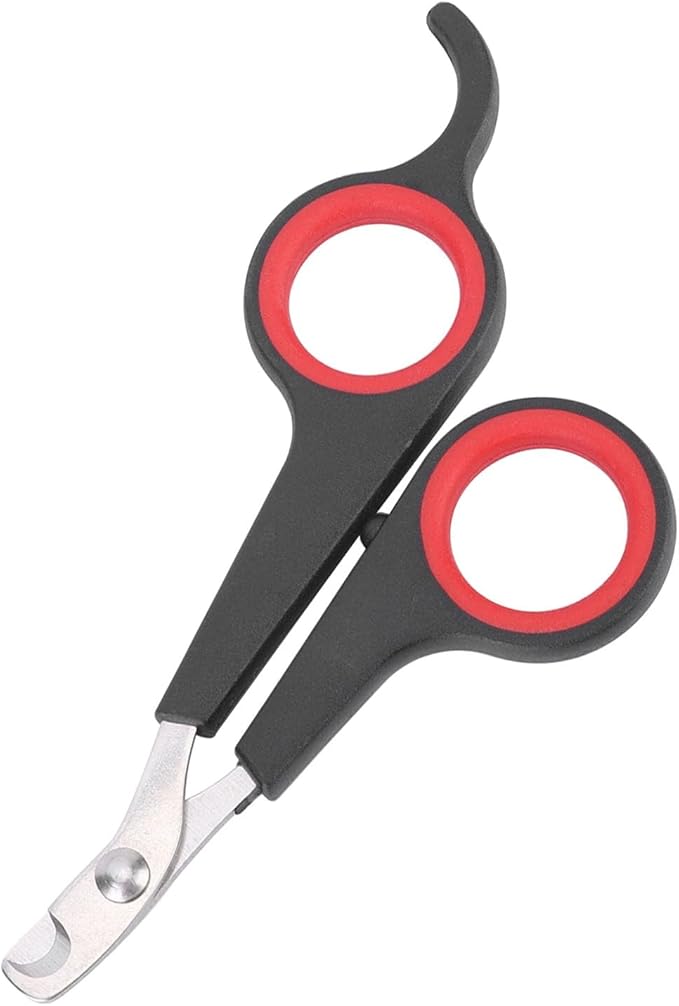 Cat Nail Trimmer, Pet Nail Clippers, Stainless Steel Bird Nail Clippers, Comfortable Cat Nail Cutter, Small Animal Nail Clippers 4.6x2.4In for Bird, Rabbit, Dog, Parrot