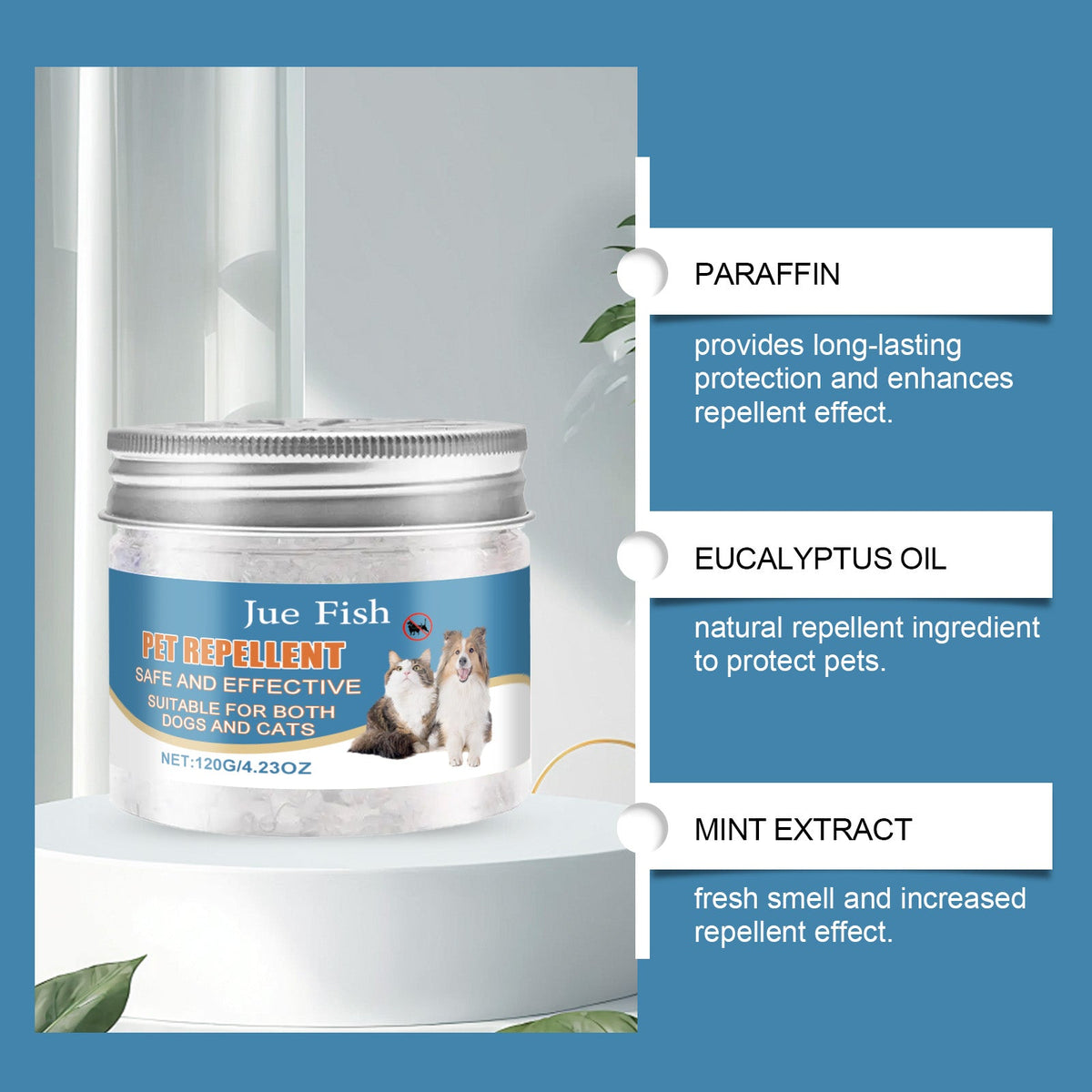 Natural Bite Deterrent Paste To Stop Pets Scratching & Chewing Furniture, Safe Indoor Use 120g