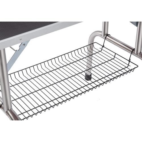 Professional Dog Pet Grooming Table Large Adjustable Heavy Duty Portable With Armrests And Lasso & Grid Tray