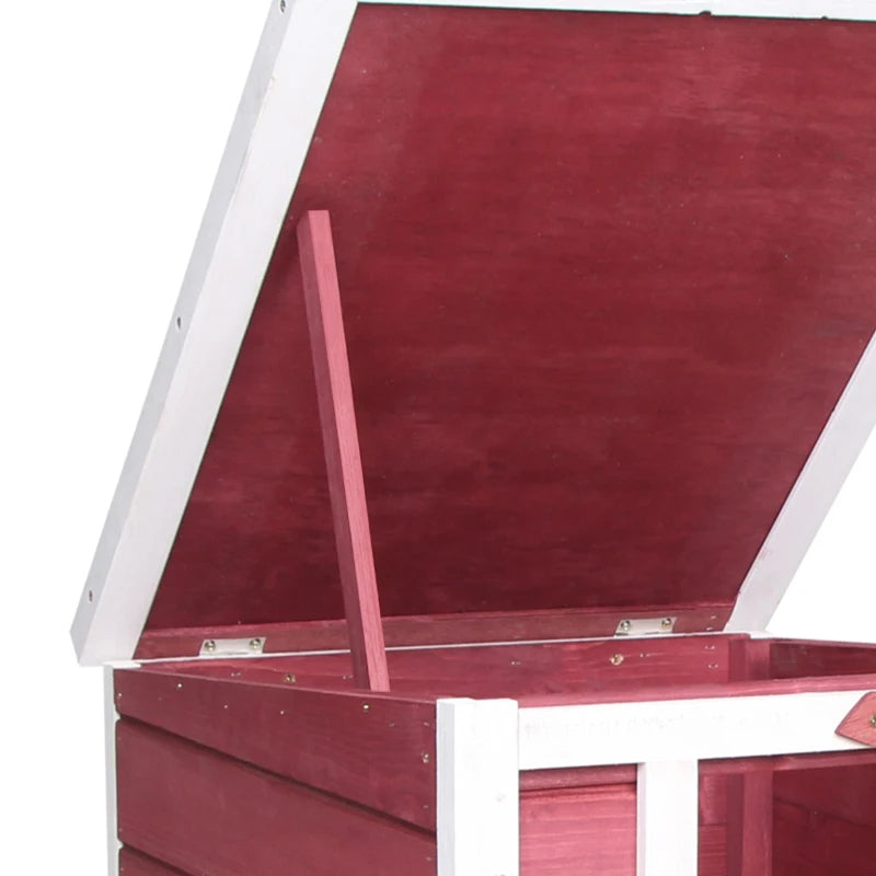 Small Rabbit Hutch Bunny Cage Guinea Pig Cage Duck House Dog House With Openable & Waterproof Roof