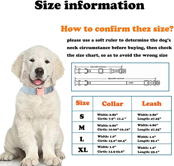 Love Dream Velvet Dog Collar and Leash Set, Soft & Comfy Adjustable Dog Leash and Collar with Heavy Duty Metal Buckle for Small Medium Large Dogs Training & Walking (Small, Wine Red)