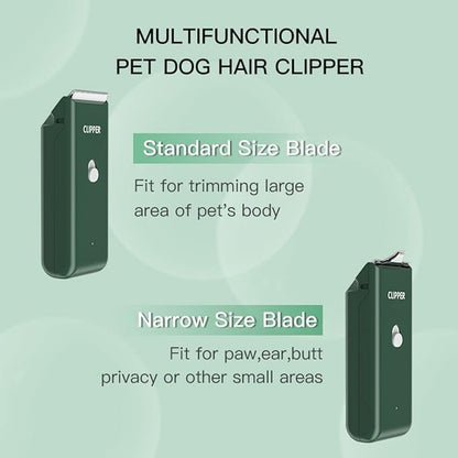Dog Cat Home Hair Waterproof Clipper Portable Electric USB Rechargeable Pet Grooming Tools Low Noise Shaver Cordless Trimmer for Small and Large Pets