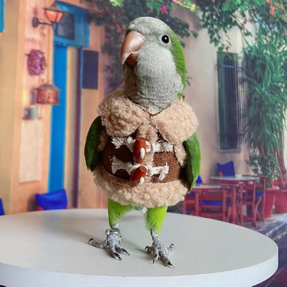 Bird Diaper Flight Suit Parrot Costume pet Animal Costume, Applicable to Birds and Parrots Warm Supplies. (S)
