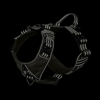 ICEFANG Dog Halter Harness with Metal Buckles,Dog Strap Vest for Medium Dogs
