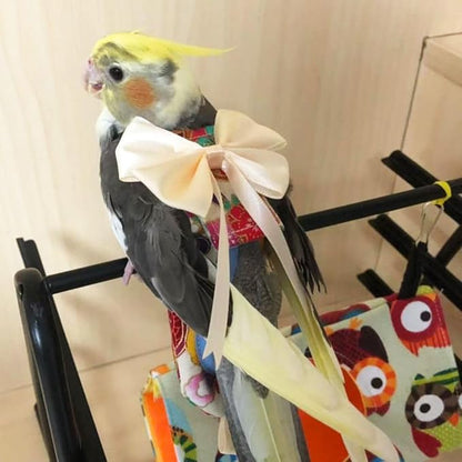 Bird Flight Suits Diapers, Parrot Flight Suits Diapers for Quaker Parakeets Cockatiels Flight Suits, Parrot Clothes (Black,Macaw)