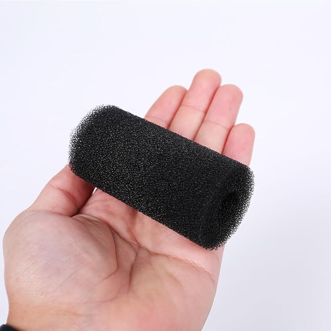 8 Pack Pre-Filter Sponge Aquarium Pre Filter Foam Rolls 0.6” Intake Replacement Sponges for Fish Tank Filter Accessories (1.6''Dx3.1''Hx0.6''Intake)