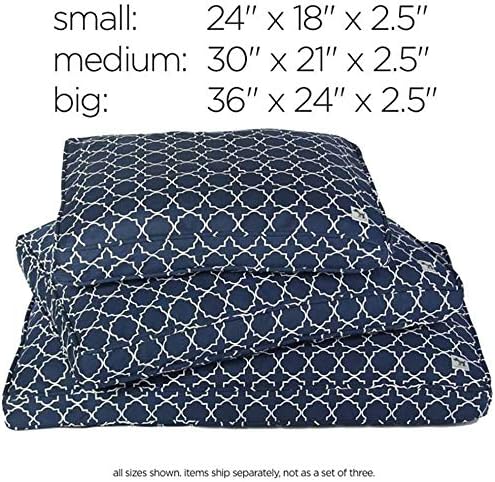 Molly Mutt Sheepy Wool-Filled Crate Pad, GOTS-Certified 100% Organic Cotton Canvas Cover with Soft 100% Natural Wool Insert, Ideal for Dog Bed or Kennel, Wild Horses, 42" x 28" x 2.5"