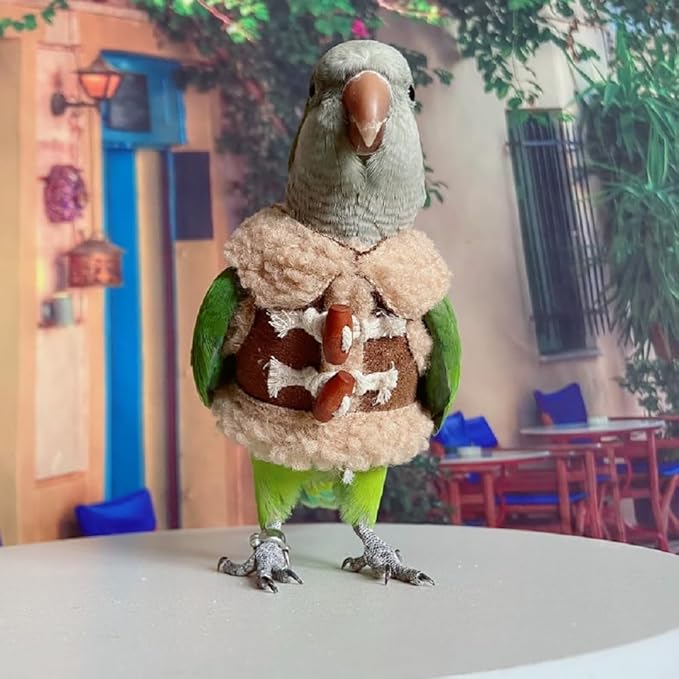 Bird Diaper Flight Suit Parrot Costume pet Animal Costume, Applicable to Birds and Parrots Warm Supplies. (S)