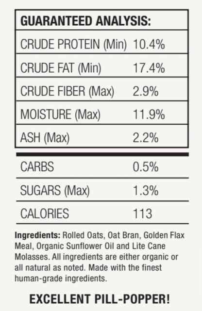 Horse Treats, Original Flavor, A Softer Cookie/Pill Popper Made w/Lite Molasses, Low Carb/Sugar, Wheat, Corn, Soy & Alfalfa Free. All Natural Ingredients, 15 lb