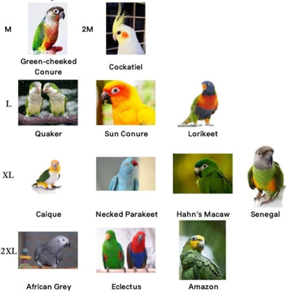 Bird Costume Bird Diaper Flight Suit Cute JK Dress Dress Skirt Clothes Cosplay Photo Prop for Parrots Macaw Cockatoo (Without Diaper,Sulphur-Crested Cockatoo)
