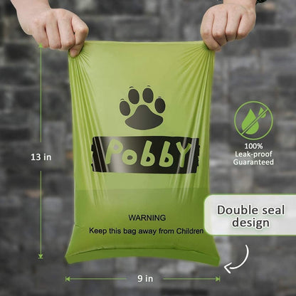 Dog Poop Bags Rolls 540 Count, Unscented Refill Rolls, 9" X 13" Doggie Poop Bags, Dog Waste Bags BY PobbY