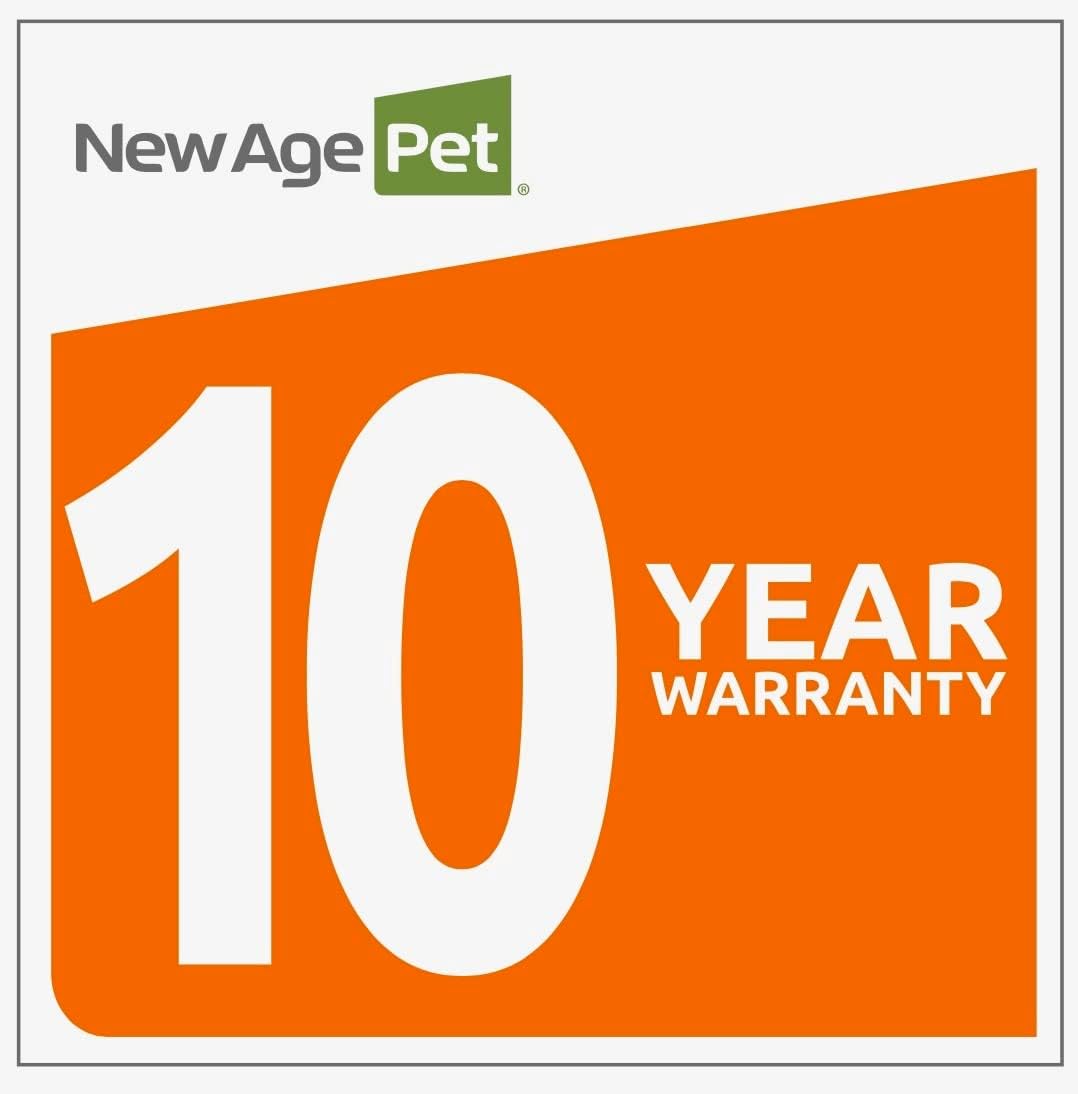 New Age Pet ECOFLEX Dog Crate End Table - Furniture-Style Pet Crate for Crate Trained Dogs - Stainless Steel Tubing & a Latched Closure - 10 Year Manufacturer's Warranty, Medium