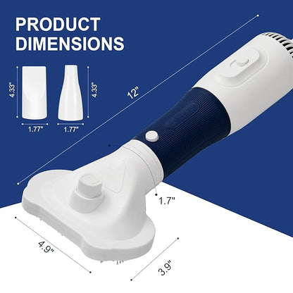3-in-1 Pet Hair Dryer & Slicker Brush for Dogs & Cats – Portable, Professional, Adjustable Temp, Overheat Protection Dog Hair Dryer