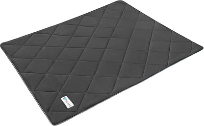 PetAmi Premium Cooling Dog Blanket | Lightweight Fluffy Pet Throw Blanket Bed Cover for Dogs, Cat, Puppies | Pet Blanket Furniture Protector Couch Sofa | Reversible Fuzzy Cozy | 24x32, Grey