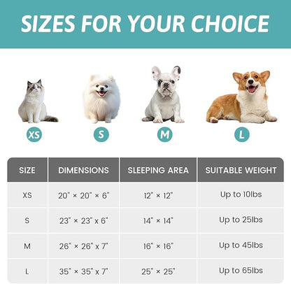Cat Bed with Hooded Blanket, Round Fluffy Anti-Anxiety Pet Bed for Cats/Small Dogs, Cozy Donut Cuddler with Machine Washable Faux Fur & Anti-Slip Bottom(23"×23"×6",Pink)