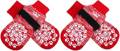 EXPAWLORER Anti Slip Dog Socks to Prevent Licking Paws, Dog Shoes for Hot Pavement, Dog Booties for Small Medium Large Senior Dogs, Traction Control Boots & Paw Protectors for Hardwood Floors