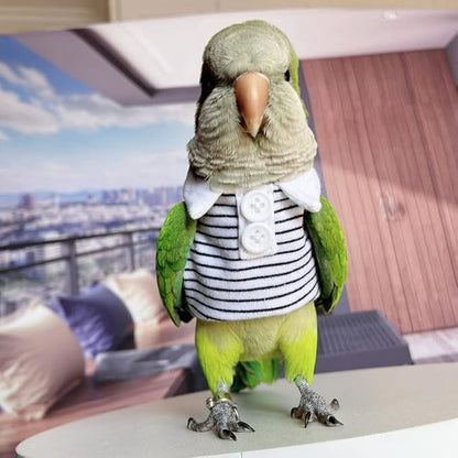 Bird Diaper Flight Suit for Parrots, Lovebirds, Parakeets & Cockatiels - Summer Clothes Cosplay Photo Prop - Small Animal Apparel with Diaper
